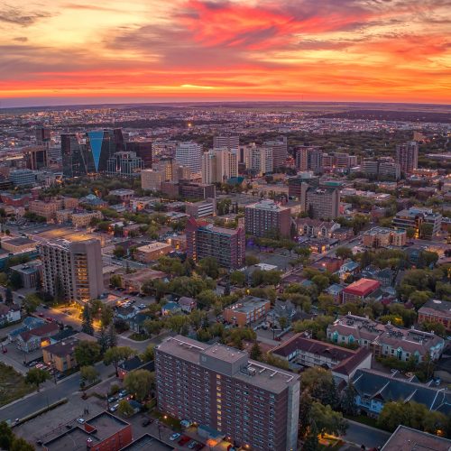 Aerial view of Regina. Photo Credit: Adobe Stock.